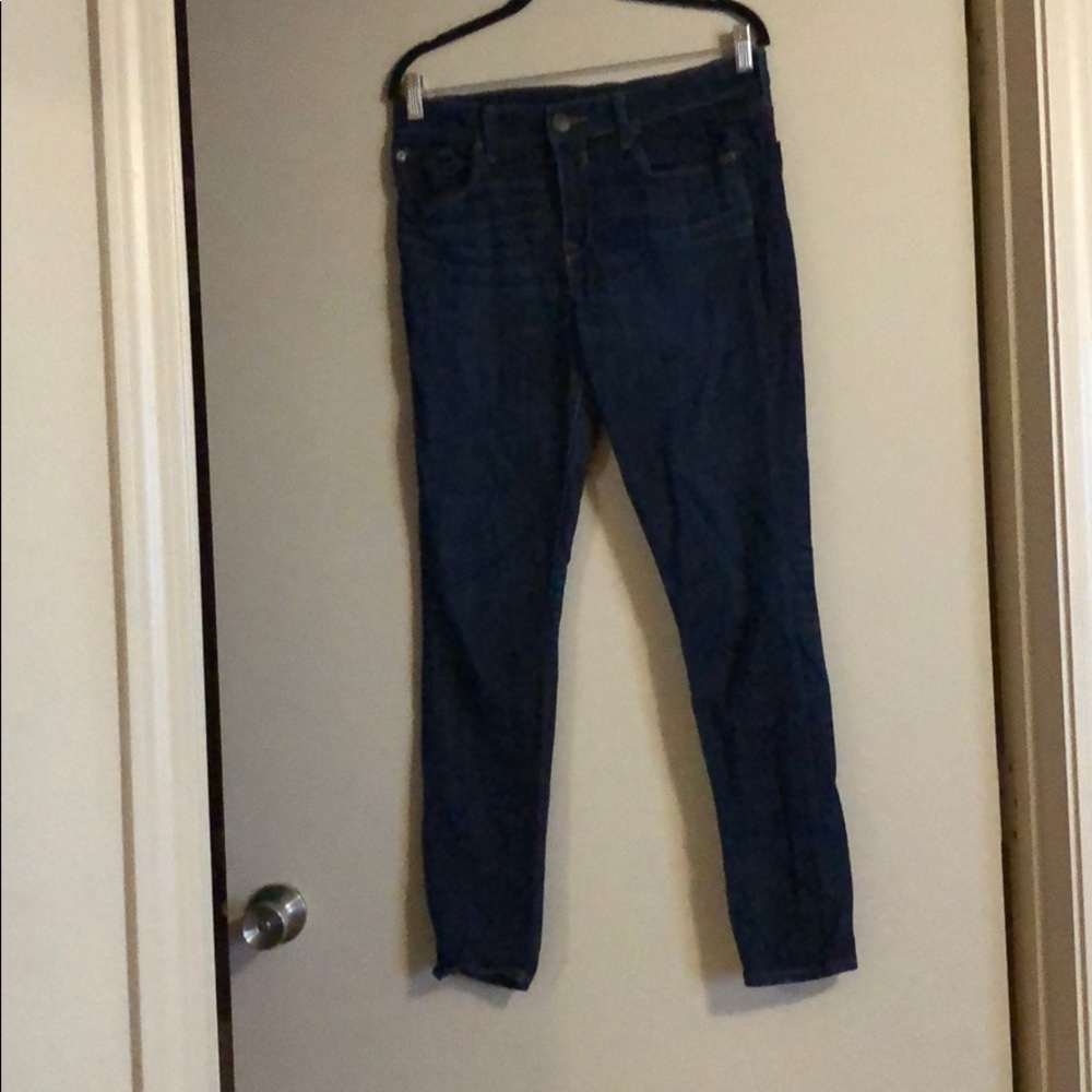 Express dark wash mid rise skinny jeans Size:10R